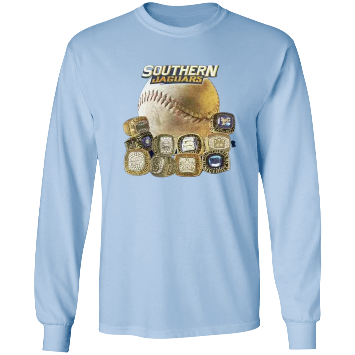 SU Baseball SWAC (Southern Wins Another Championship)  Rings G240 LS Ultra Cotton T-Shirt
