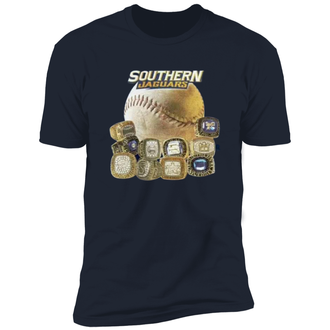 SU Baseball SWAC (Southern Wins Another Championship)  Rings  Z61x Premium Short Sleeve Tee (Closeout)