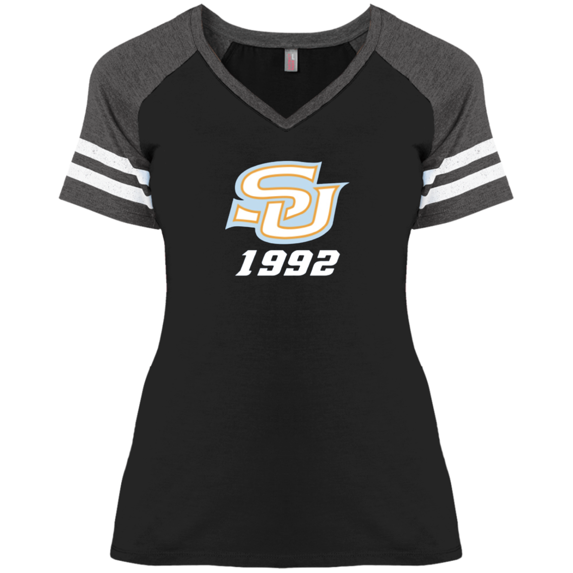 SU c/o 1992  DM476 Ladies' Game V-Neck T-Shirt