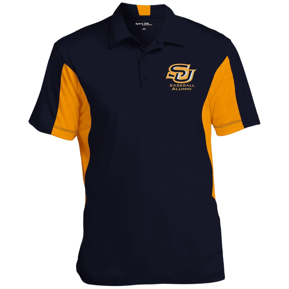 SU BB Alum Gold ST655 Men's Colorblock Performance Polo