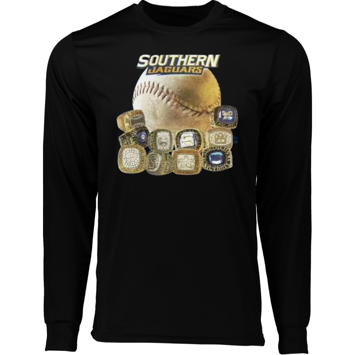 SU Baseball SWAC (Southern Wins Another Championship)  Rings 788 Long Sleeve Moisture-Wicking Tee