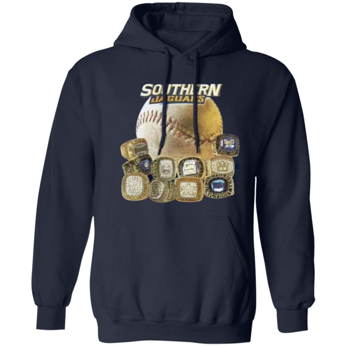 SU Baseball SWAC (Southern Wins Another Championship)  Rings Z66x Pullover Hoodie 8 oz (Closeout)