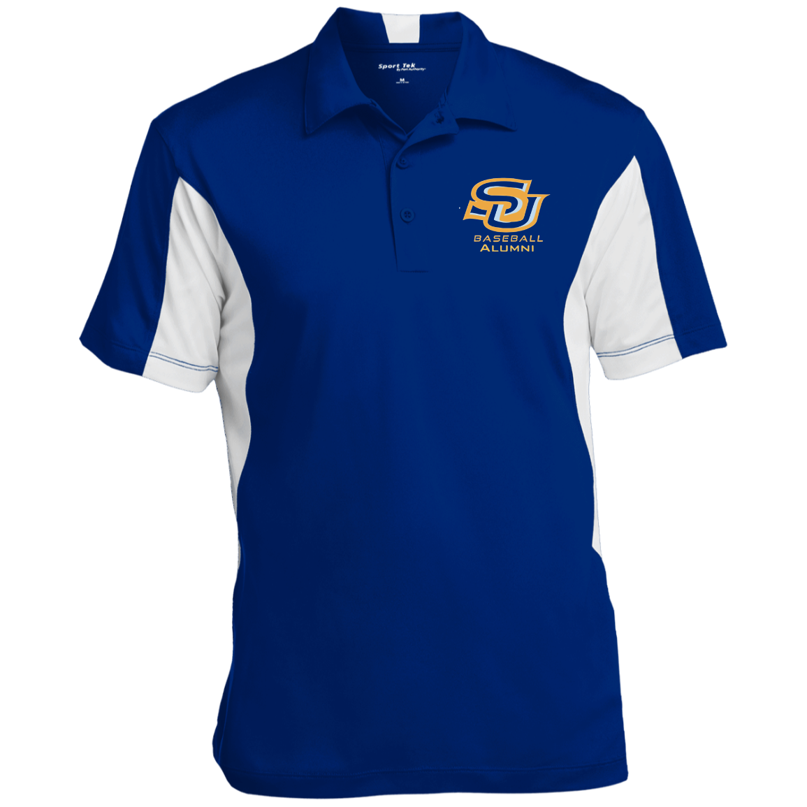 SU BB Alum Gold ST655 Men's Colorblock Performance Polo