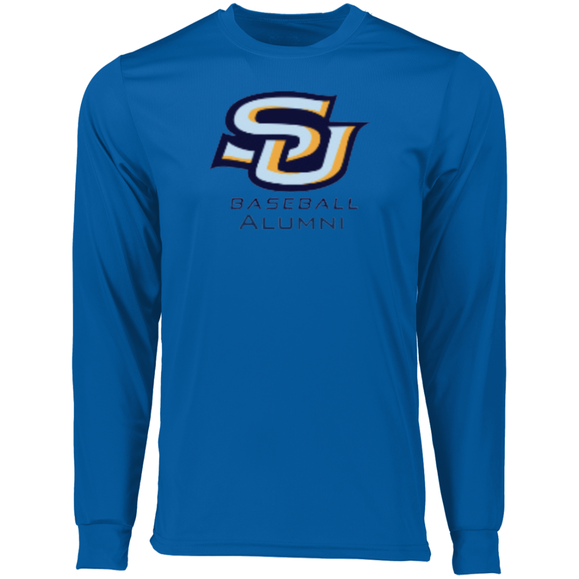 SU BB Alum Navy 788 Long Sleeve Moisture-Wicking Tee