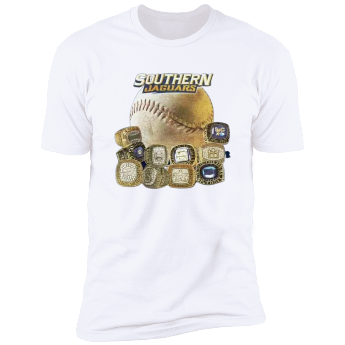SU Baseball SWAC (Southern Wins Another Championship)  Rings  Z61x Premium Short Sleeve Tee (Closeout)