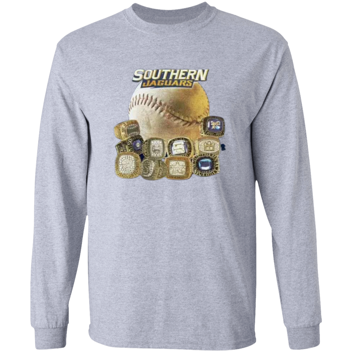 SU Baseball SWAC (Southern Wins Another Championship)  Rings G240 LS Ultra Cotton T-Shirt