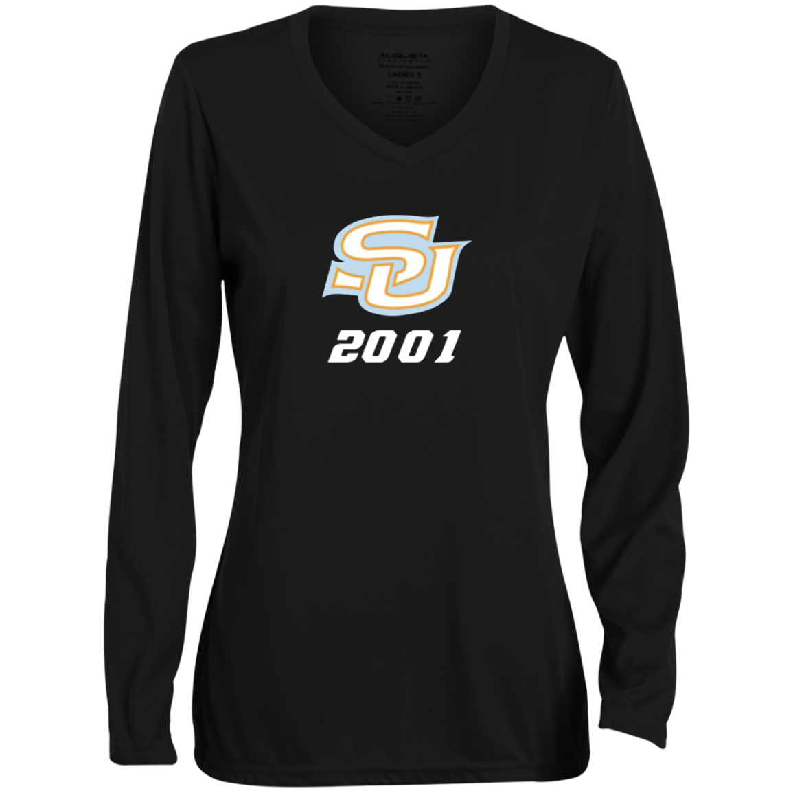 SU 2001 1788 Ladies' Moisture-Wicking Long Sleeve V-Neck Tee