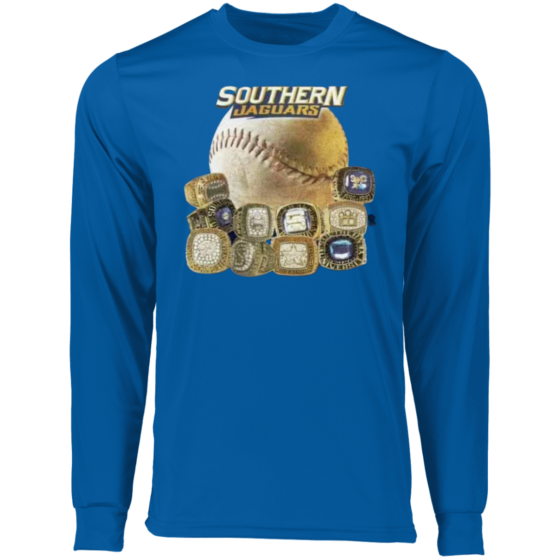 SU Baseball SWAC (Southern Wins Another Championship)  Rings 788 Long Sleeve Moisture-Wicking Tee