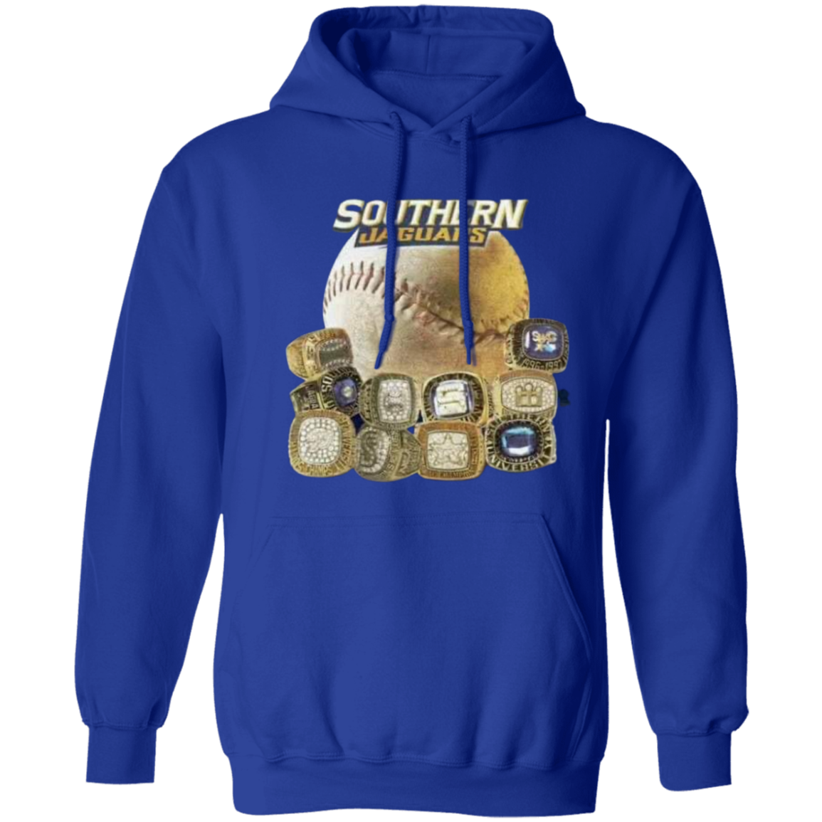 SU Baseball SWAC (Southern Wins Another Championship)  Rings Z66x Pullover Hoodie 8 oz (Closeout)