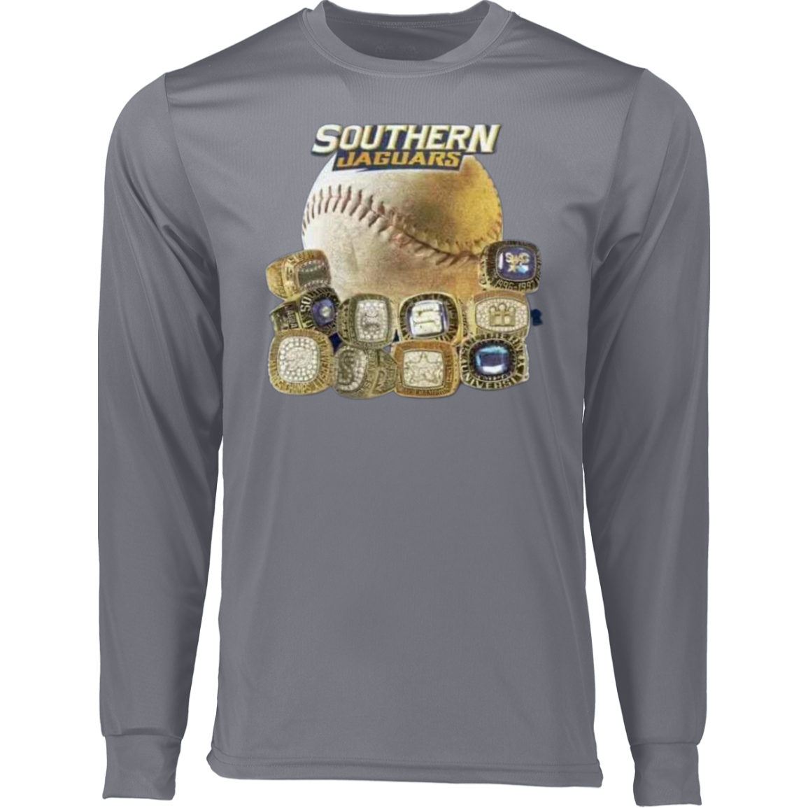 SU Baseball SWAC (Southern Wins Another Championship)  Rings 788 Long Sleeve Moisture-Wicking Tee