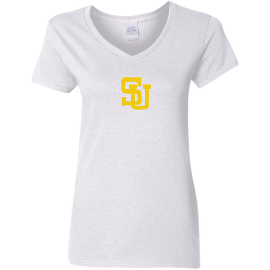 SU 1987 Edition G500VL Ladies' 5.3 oz. V-Neck T-Shirt