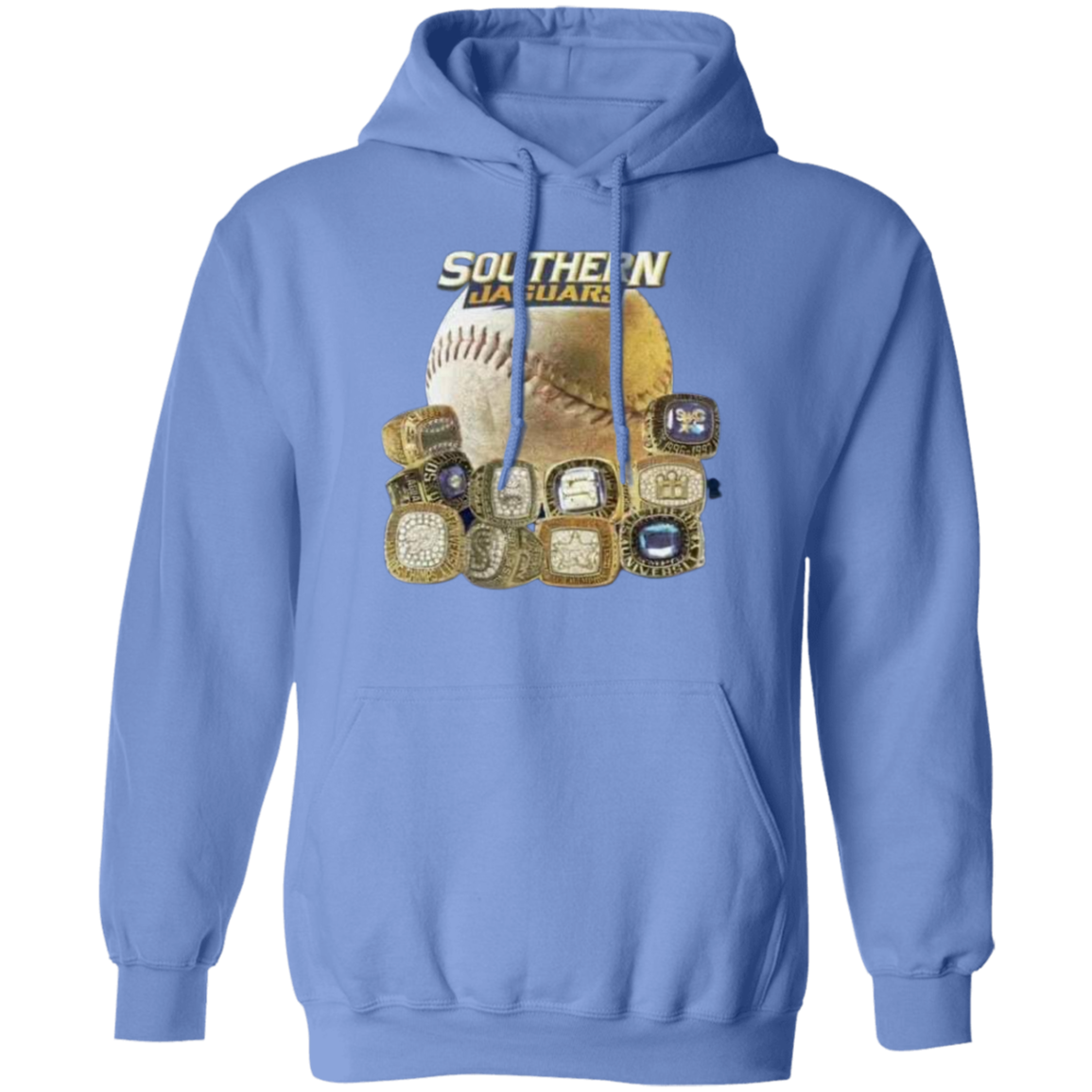 SU Baseball SWAC (Southern Wins Another Championship)  Rings G185 Pullover Hoodie