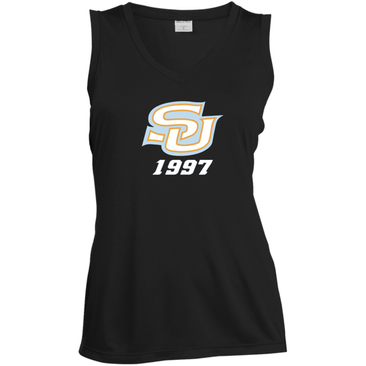 SU c/o 1997 LST352 Ladies' Sleeveless V-Neck Performance Tee