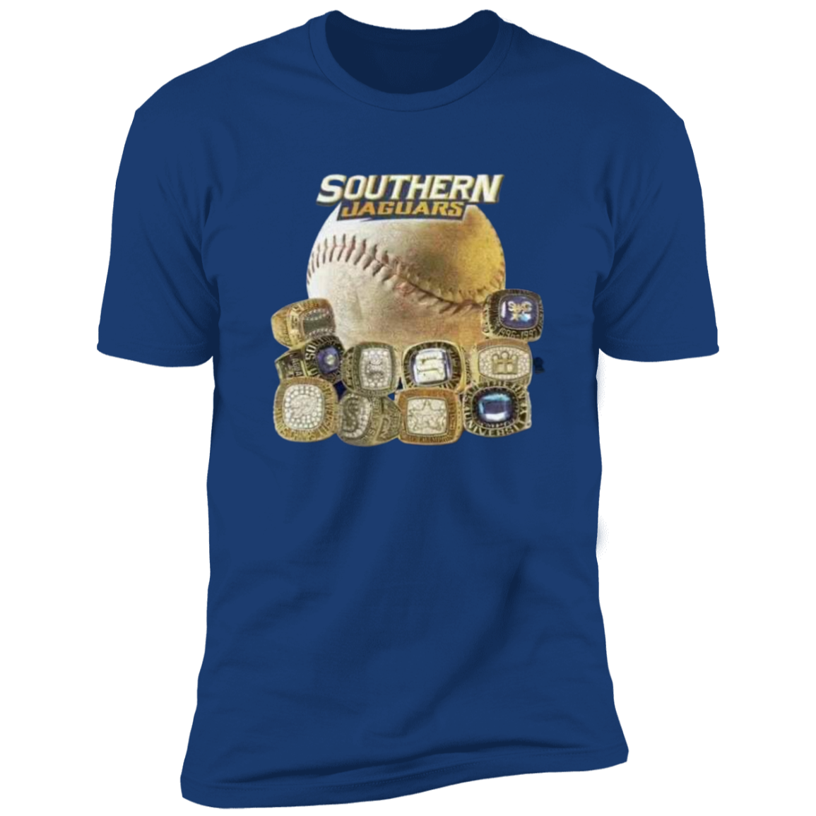 SU Baseball SWAC (Southern Wins Another Championship)  Rings  Z61x Premium Short Sleeve Tee (Closeout)