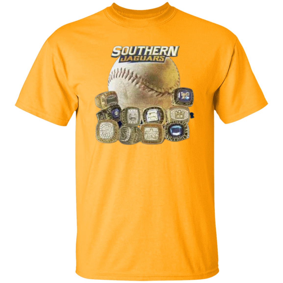 SU Baseball SWAC (Southern Wins Another Championship) Rings G500 5.3 oz. T-Shirt