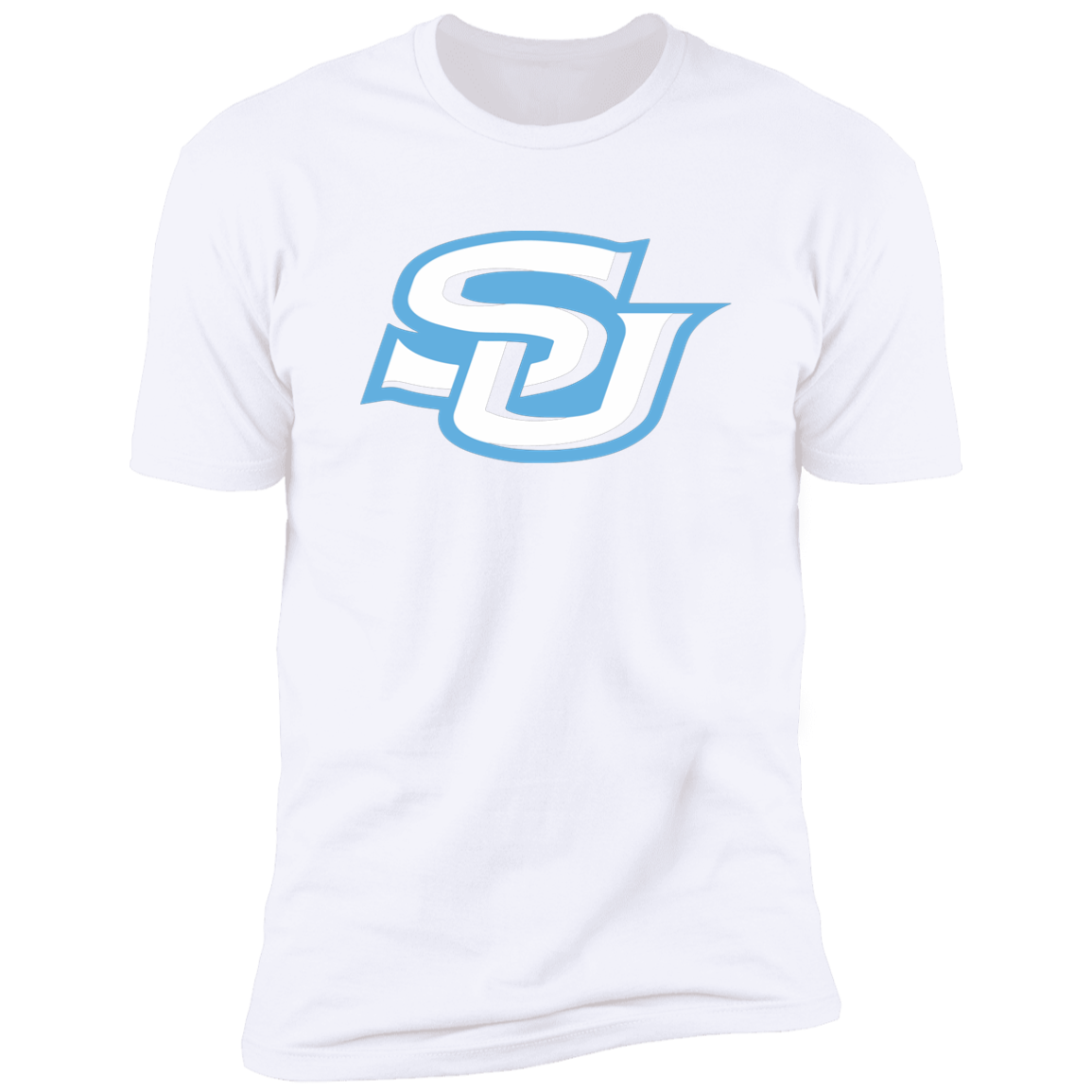 SU white/blue Logo Z61x Premium Short Sleeve Tee (Closeout)